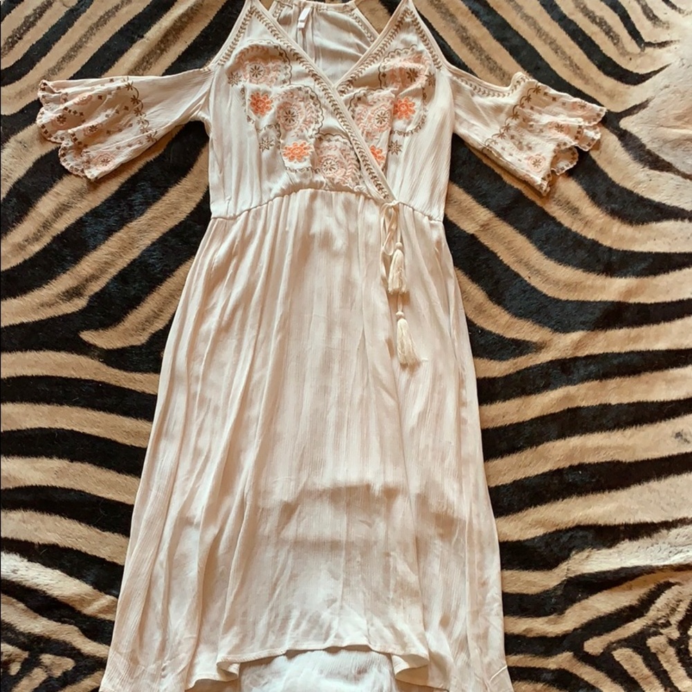 Open shoulder dress